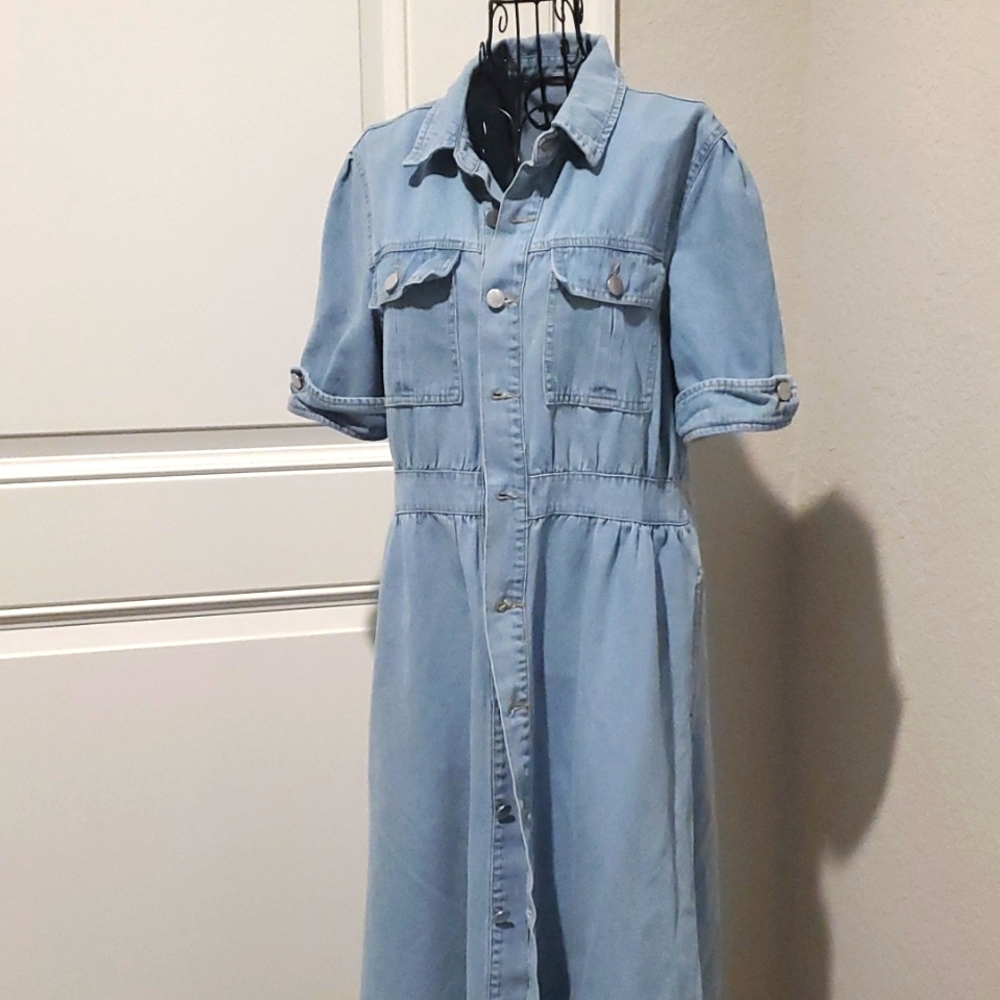 Ladies Light Denim Dress